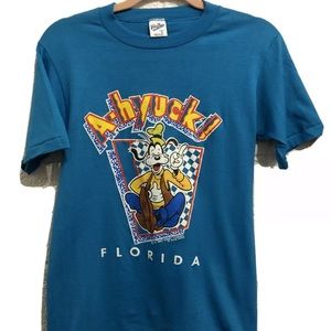 Vintage Goofy Florida Blue Tshirt